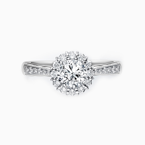 Enchanted Love White Lab Grown Diamond in 18K White Gold Ring