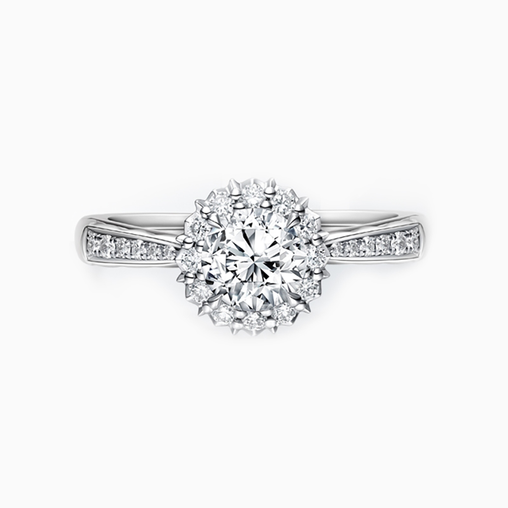 Enchanted Love White Lab Grown Diamond in 18K White Gold Ring