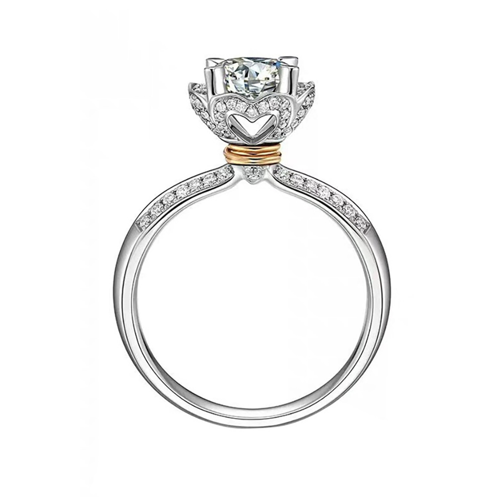 Celebrate romance with the Two-Tone Handheld Bouquet White Lab Grown Diamond Ring in 18K White Gold. Featuring a stunning floral-inspired arrangement of lab grown diamonds, complemented by a chic two-tone design, this ring symbolizes elegance and everlasting love. Perfect for engagements, anniversaries, or meaningful gifts, it blends exceptional brilliance with sustainable craftsmanship. Shop GIA-certified lab diamonds, loose stones, and expertly designed rings for a luxurious and eco-conscious choice.