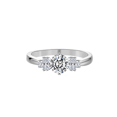 Eternal Love White Lab Grown Diamond in 18K White Gold Ring