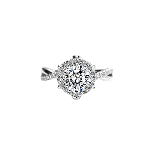 Royal Estate White Lab Grown Diamond Ring in 18K White Gold