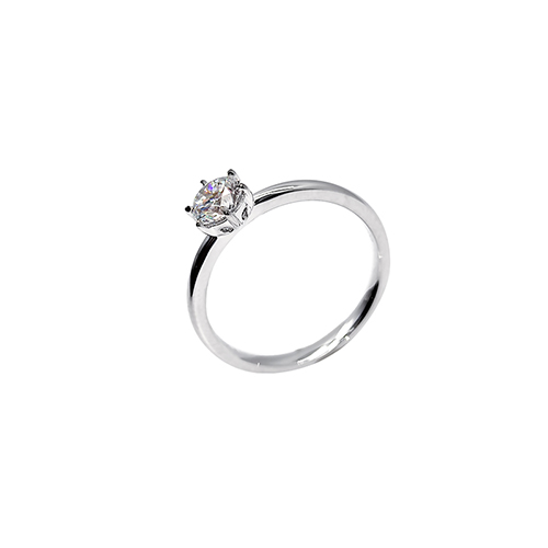 Simple Love Forever White Lab Grown Diamond in 18K White Gold Ring